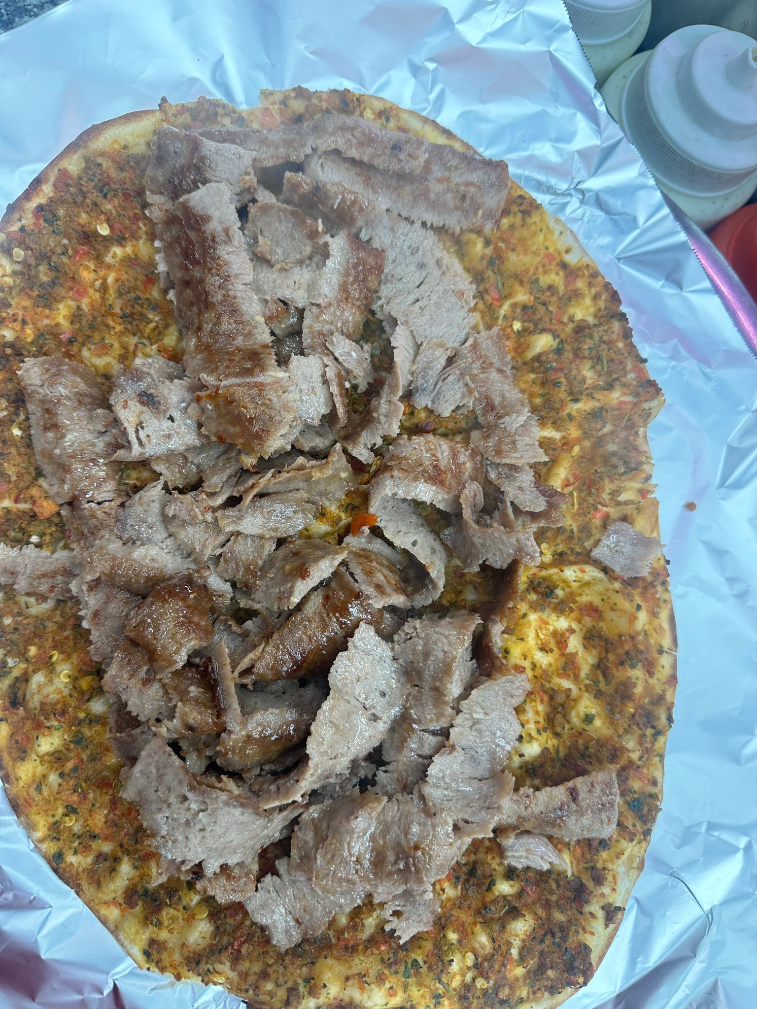 Lahmacun with Doner Meat